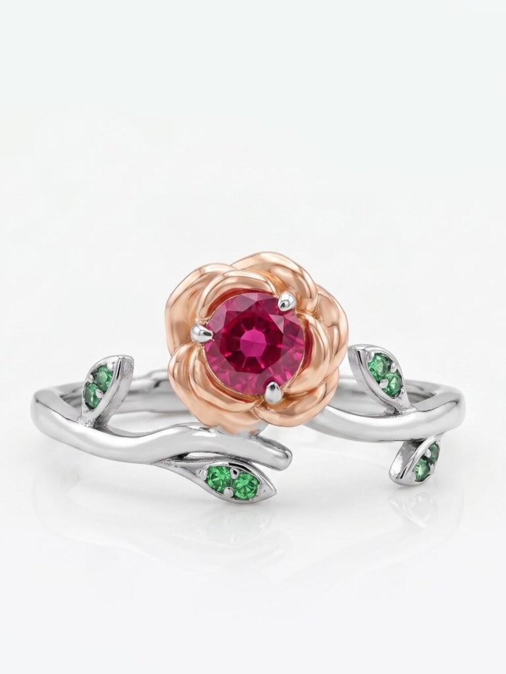 Official Disney Princess Belle Enchanted Rose Adjustable Ring, Charmed Aroma
